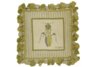 Grasshopper Needlepoint Pillow
