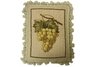 green grapes needlepoint pillow