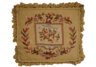 Gold Harp Music Needlepoint Pillow