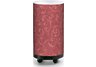 8 Flourished Dark Red Accent Lamp