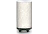 8 White Marbled Accent Lamp