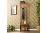 Mission Oak Hall Tree Entry Bench