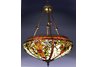 Victorian Design Tiffany 2 light hanging fixture w/Bronze finish