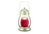 Metallic Hurricane Lantern- Brushed Nickel