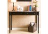Satin Black 2 Drawer Writing Desk