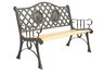 cast iron horse equestrian bench