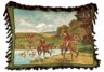horse hunt tassel pillow
