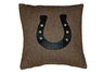 Horse Shoe Equestrian Pillow