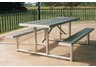 picnic tables, aluminum picnic tables, steel picnic tables, steel picnic table frames