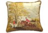 fox hunt equestrian pillow