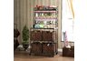 Craft Storage Rack w/ Baskets Black