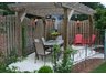 Pair of textured black die cast aluminum patio sconce torches