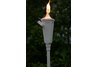 Crater White die cast aluminum patio torch