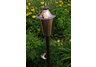 Kona Deluxe series nickel patio torch with hardwood ground pole