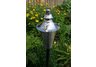 Kona Deluxe series hammered nickel patio torch with hardwood ground pole