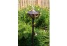 Maui nickel tiki torch with hardwood ground pole