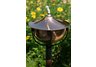 Maui copper tiki torch with hardwood ground pole