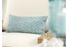 Fish Scale Throw Pillow - Turquoise Blue
