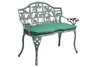 Ivy Cushion Loveseat Bench Cool Green