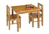 Kids Table 3-pc. Set - Solid Oak Table