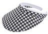 Ladies Wide Billed Houndstooth Visor