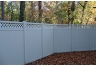 Vinyl Privacy Fencing with Lattice