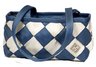Maggie Bags Light Blue/White Small Seatbelt Tote