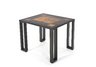 Tiled Slate and Steel Lamp Table