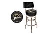 Western Michigan University Padded Bar Stool with Back