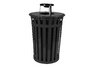 Oakley Trash Can with Ash Urn