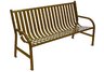 Oakley Slatted Steel Park Bench
