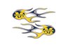Michigan Micro Flame Graphics (set of 2)