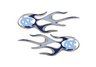 North Carolina Micro Flame Graphics (set of 2)