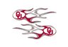 Oklahoma Micro Flame Graphics (set of 2)