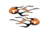 Texas Micro Flame Graphics (set of 2)