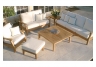 teak deep seating sofa
