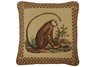 Long Tail Monkey Needlepoint Pillow