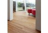 Medium brown bamboo slat floor tiles