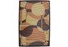 Circles bamboo area rug 4 x 6
