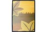 Falling leaves bamboo area rug 4 x 6