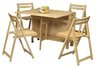 Natural Space Saver Set Table