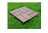 Eight piece bamboo composite deck tiles
