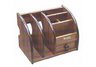 Vertical letter/office supply combo desk organizer