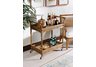 Bamboo Tray Serving Cart