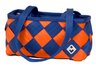 Maggie Bags Orange/Royal Blue Small Seatbelt Tote