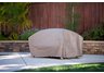 Patio Ottoman or Coffee Table Cover including "Duck Dome" feature