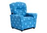 Blue Polka Dot Child's Recliner