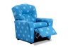Blue Polka Dot Childs Recliner