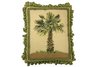 Pacific Palm Tree Needlepoint Pillow