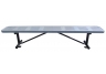 bench, park bench, commercial park bench, 8 ft park bench, park bench with back, perforated bench, b